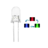 Image of a 2 Pin RGB LED 5mm Auto Flashing, showcasing its size and the two pin configuration.