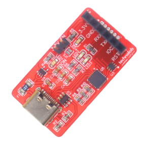 ESP Programmer Module featuring CP2102N USB to UART chip with Type-C connector, compact design measuring 20mm x 35mm, suitable for programming ESP microcontrollers.