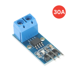 Image of ACS712 30A Range Current Sensor Module, highlighting its compact design and terminal connectors.