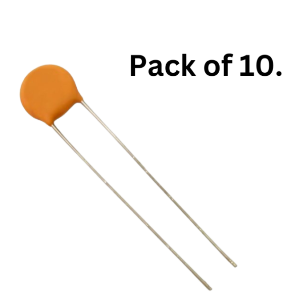 Pack of 100nF/0.1uF 50V ceramic disc capacitors