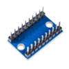 Image of TXS0108E High Speed Full Duplex 8 Channel Logic Level Converter board with blue PCB.