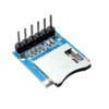 Close-up of a Mini Micro SD Card Reader Module on a white background.