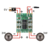 PAM8403 5V Two Channel Stereo Audio Amplifier Module on a white background.
