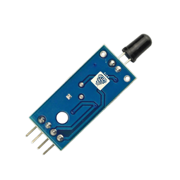 IR Flame Sensor Module for detecting fire or flame using infrared light in electronic safety and automation projects.