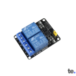 5V Two Channel Relay Module with optocoupler isolation and screw terminals for AC/DC load switching